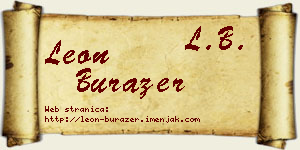 Leon Burazer vizit kartica